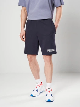 Шорты хлопковые короткие мужские Puma Essentials Graphics 69179016 M New Navy (4069161982255)