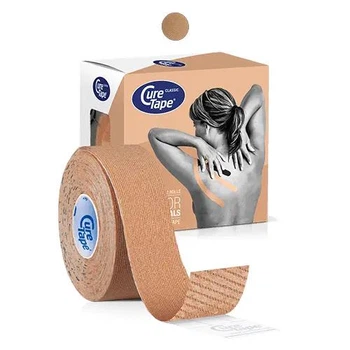 Косметологічна кінезіострічка Cure Tape 2.5 см * 5 м - Тілесний