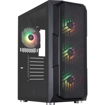 Корпус 1stPlayer XF-BK-4F7 Black без БП