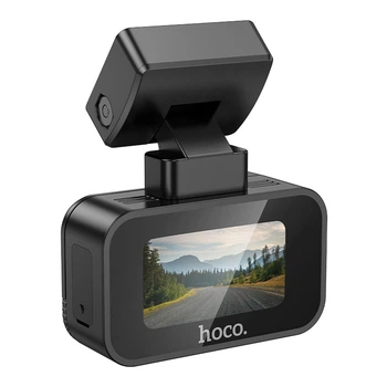 Видеорегистратор Hoco DV10 Mini 1.47-inch IPS 1080P@30fps/Wi-FI Черный
