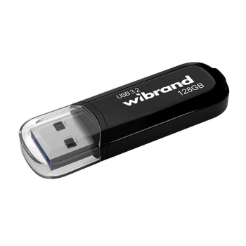 Флешка ЮСБ Wibrand 128 GB Marten Gen1,USB Flash Drive 3.2 пам'ять 128 Гб Black
