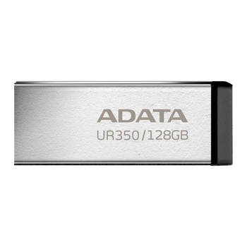 Флешка ЮСБ A-Data UR350 128 Gb, USB Flash Drive 3.2 пам'ять 128 Гб Серебро-Черный