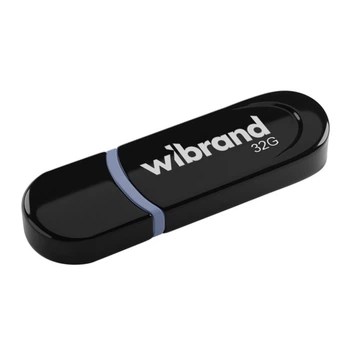Флешка ЮСБ Wibrand 32 GB Panther, USB Flash Drive 2.0 пам'ять 32 Гб Black