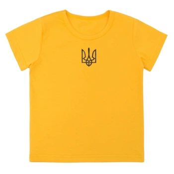 Футболка дитяча кулір Арлекін Герб 2255-452 56 92 см - 98 см Гірчична