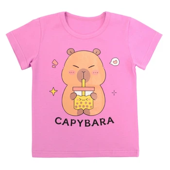 Футболка для девочки стрейч-кулир Capybara 2255-452 56 92 см - 98 см Сиреневая