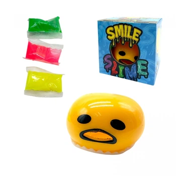 Вязкая масса Smile Slime (голубой) Danko toys SS-01-01,02,03