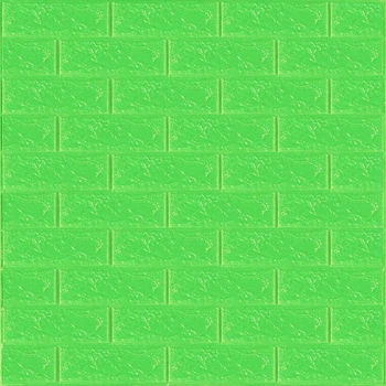 3D панель самоклеюча Sticker Wall 700х770х3мм цегла Зелена (013-3) SW-00000639