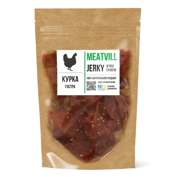 Джерки Meatvill курка гостра крафт 100г