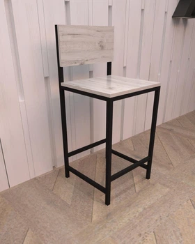 Полубарный стул в стиле лофт EcoLoft Баренто DSP-1406-2 Дуб Кортона