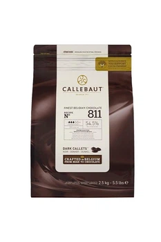 Бельгийский натуральный черный шоколад Callebaut 811, 2,5 кг