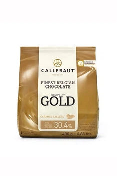 Белый шоколад с карамелью бельгийский Callebaut Gold, 0,4 кг