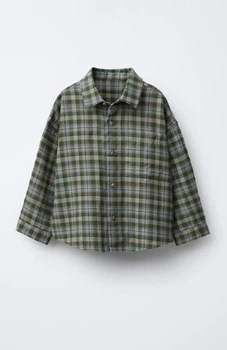 Дитяча сорочка для хлопчика Zara 92 см Зелена (26021804B)