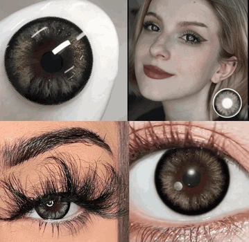 Чорні контактні лінзи ELITE Lens Лялькові чорні 2 шт
