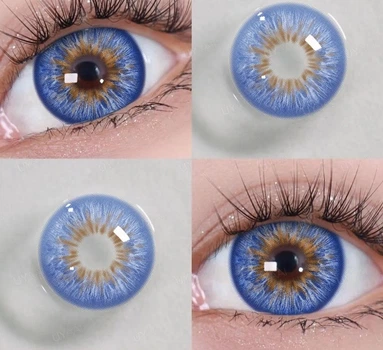 Сині контактні лінзи ELITE Lens Єнігма блу 2 шт