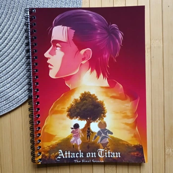 Тетрадь аниме Атака титанов Shingeki no Kyojin Attack on Titan на пружине клетка 48 листов (18929)