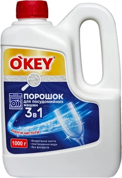 Порошок для посудомийних машин O'key 1 кг (4820049384895)