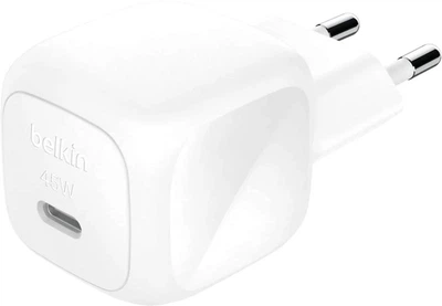 Зарядний пристрій Belkin 45Вт USB-С PD PPS Білий (WCA013KQWH)