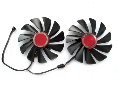 Вентилятор кулер для видеокарты XFX RX 580 Black Edition RX 5500 5600 5700 XT (orgnl) FirstD FDC10U12S9-C (CF1010U12S) комплект 2 шт (№92)