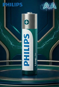 Батарейка Philips AA LongLife 1.5V R6 вуглецево-цинкова (Zinc Carbon)