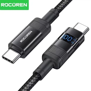 Кабель Rocoren Type-C PD 100w Quick Charge (с дисплеем)