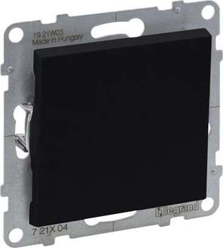 Łacznik jednobiegunowy Legrand Suno 10 A Czarny 721401 (3414972041874)