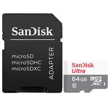 Карта пам'яті microSDXC, 64Gb, Ultra, Class10 SanDisk 000338839
