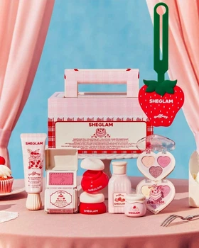 Повний набір косметики SHEGLAM Sweetheart Шеглам "Для закоханих" ніжно-рожевий образ