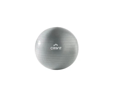 М'яч для фітнесу Crivit (65 см, сірий)