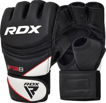 Тренировочные перчатки RDX GRAPPLING GLOVES NEW MODEL черный, белый L (GGR-F12B)