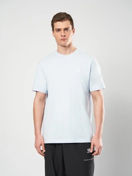 Футболка хлопковая длинная мужская Adidas Originals Trefoil Essentials KE1195 L Синяя (4068822176330)