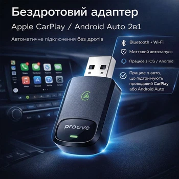 Беспроводной адаптер для Apple CarPlay и Android Auto 2в1 для авто, Wi-Fi и Bluetooth переходник с проводного на беспроводной для штатной магнитолы