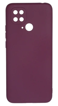Панель Soft Silicone Case для Redmi 10C (т.п.), Бордовий