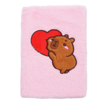 Блокнот плюшевий ZB.700019 80арк A5 CAPYBARA5 клітинка, асорті, KIDS Line