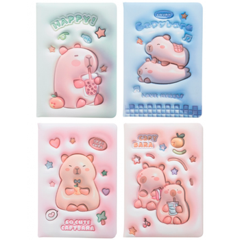 Блокнот 80арк ZB.700001 145 х 210 мм CAPYBARA клітинка, Soft PU обкладинка, асорті, KIDS Line