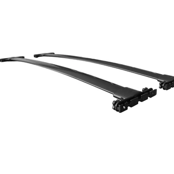 Поперечные рейлинги для Toyota Land Cruiser 200 2007-2021 цвет черный для Lexus LX 570 2007-2015 (4079)