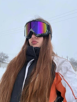 Лыжные очки маска горнолыжная ST хамелеон