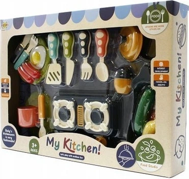 Zestaw zabawek Midex naczynia kuchenne BB231795 01107 (5900733601107)