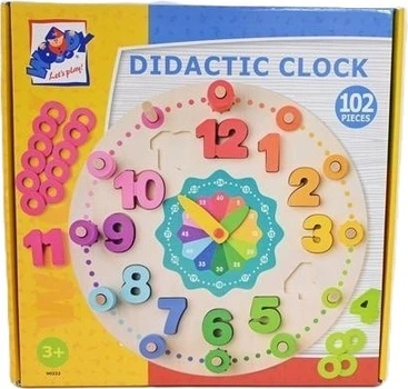 Zestaw zabawek WoodyLand Zegar z liczeniem 90222 02224 (8591864902224)
