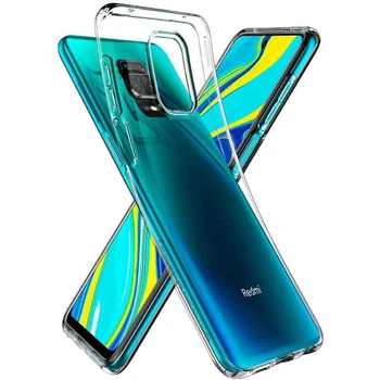 Ультратонкий силіконовий чохол 1мм на Xiaomi Redmi Note 9s / Note 9 Pro / Note 9 Pro Max (Безбарвний (прозорий)) Epik (8370)