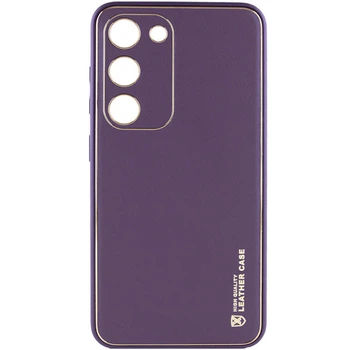 Кожаный чехол Xshield для Samsung Galaxy S24+ (Фиолетовый / Dark Purple) (184695)
