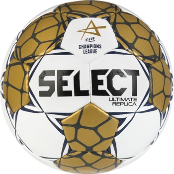 Мяч гандбольный SELECT Ultimate Replica EHF Champions League v24 (990) бело/золотой, 0