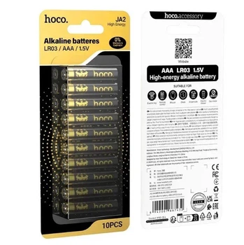 Щелочные мизинчиковые батареи HOCO JA2 (AAA) 10 шт