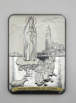 Срібна ікона Фатімська Богородиця 14х10см Prince Silvero (e986/3)
