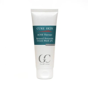 Антибактериальная крем-маска для лица Cure Skin Acne Therapy 75 мл. с Benzoyl Peroxide 5% против акне и угрей