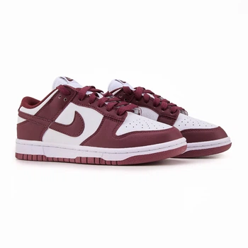 Кросівки жіночі Dunk Low Bordo натуральна шкіра 38р бордо