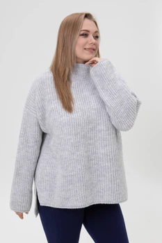 Свитер SEWEL S1027 50-52 XL Светло-серый