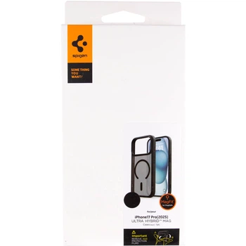 Чехол SGP Black Matte Magnetic Fit для Apple iPhone 17 Pro Max (6.9") Black