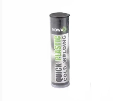 Клей холодне зварювання Nowax Quick Plastic сірий 57г ремонтний склад для труб та деталей пластик (LO-TH_11C)