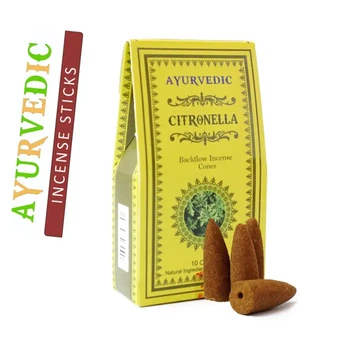 Ayurvedic back flow citronella ароматические конусы обратного потока жидкий дым цитронелла