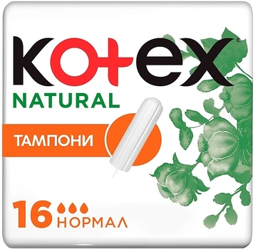 Тампони Kotex Natural Normal 16 шт (5029053577395)